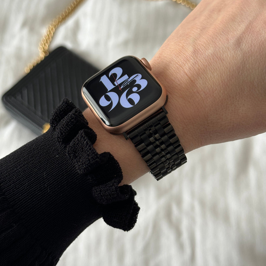 Apple Watch stahlarmband schwarz