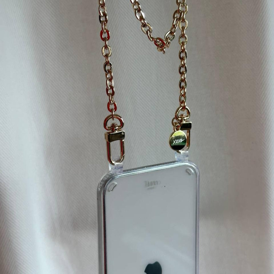 iPhone X/XS - Dreamy Transparant Cord Case - Long Cord