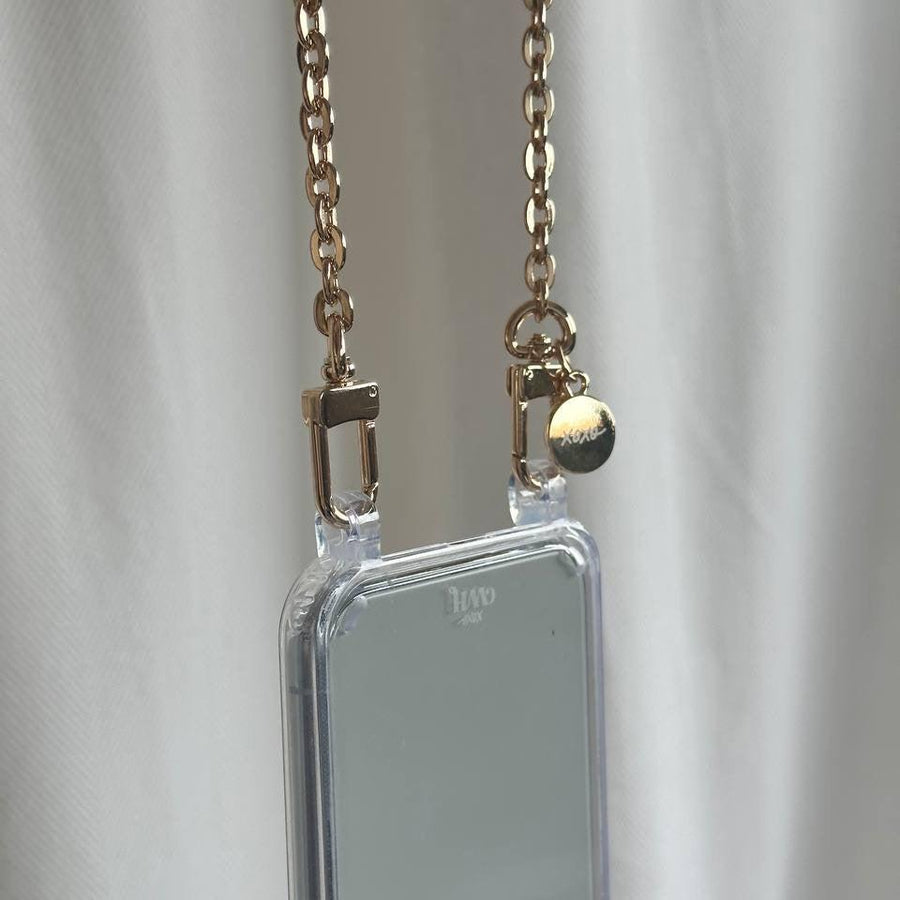 iPhone 15 Plus - Dreamy Transparant Cord Case - Short Cord