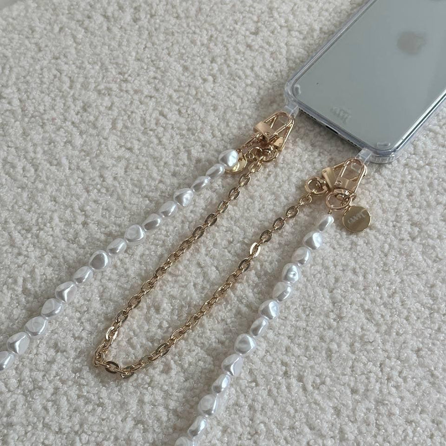 iPhone XS Max - Dreamy Transparant Cord Case - Short Cord