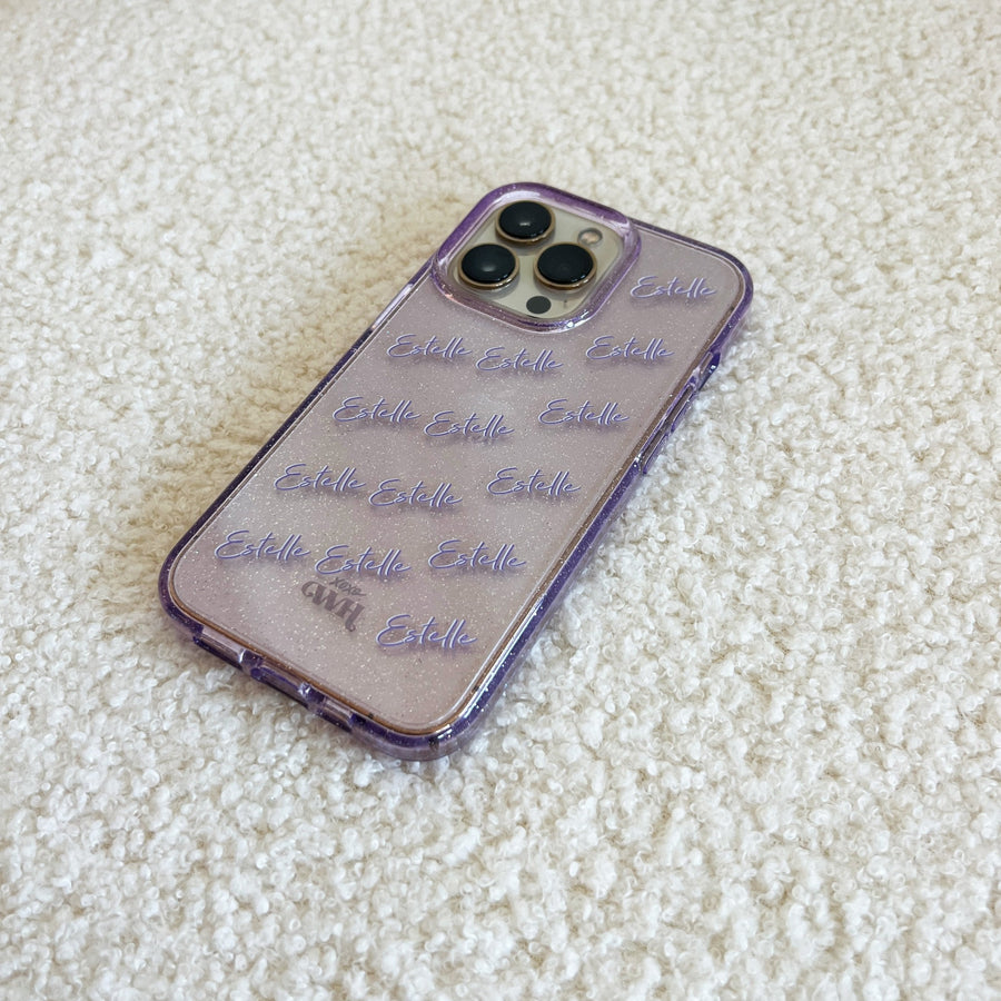 Sparkle Away Purple Personalized - iPhone 14 Pro Max