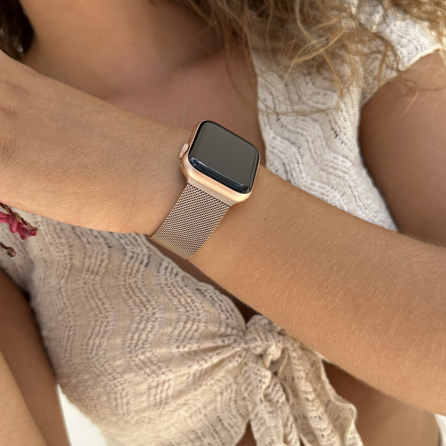 Apple Watch Milanese Armband Roségold