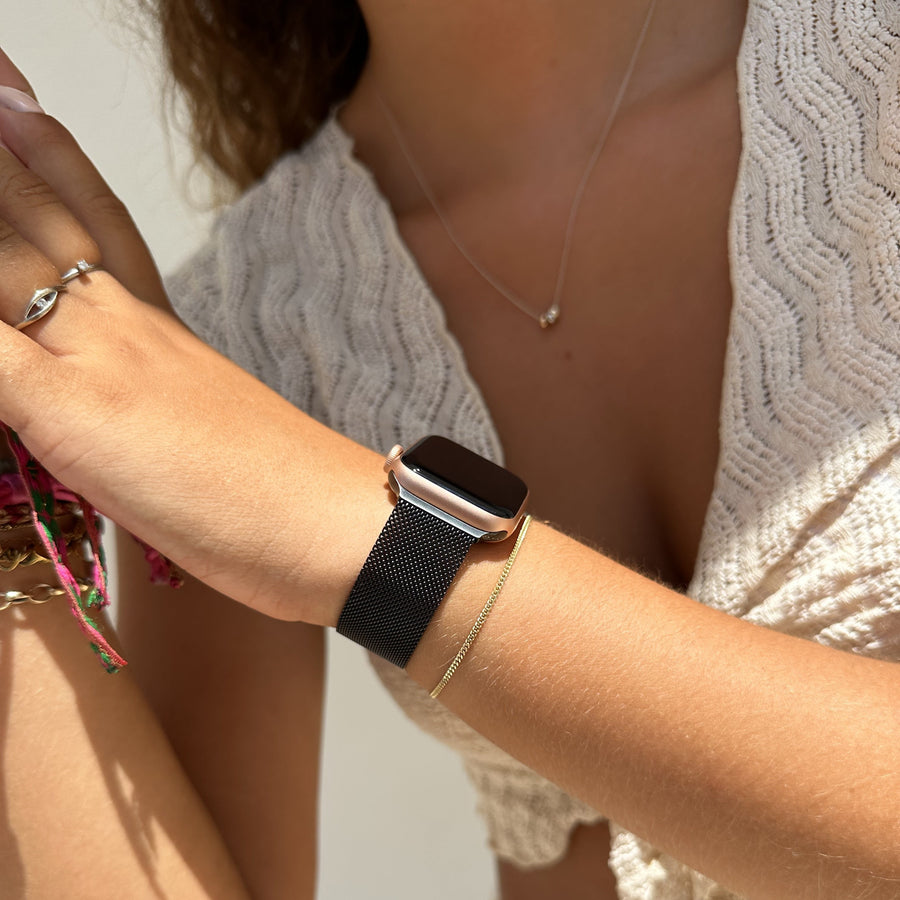 Bracelet Milanais Apple Watch noir