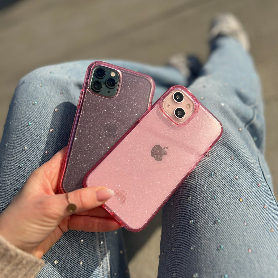 Sparkle Away Pink Personalized - iPhone XR