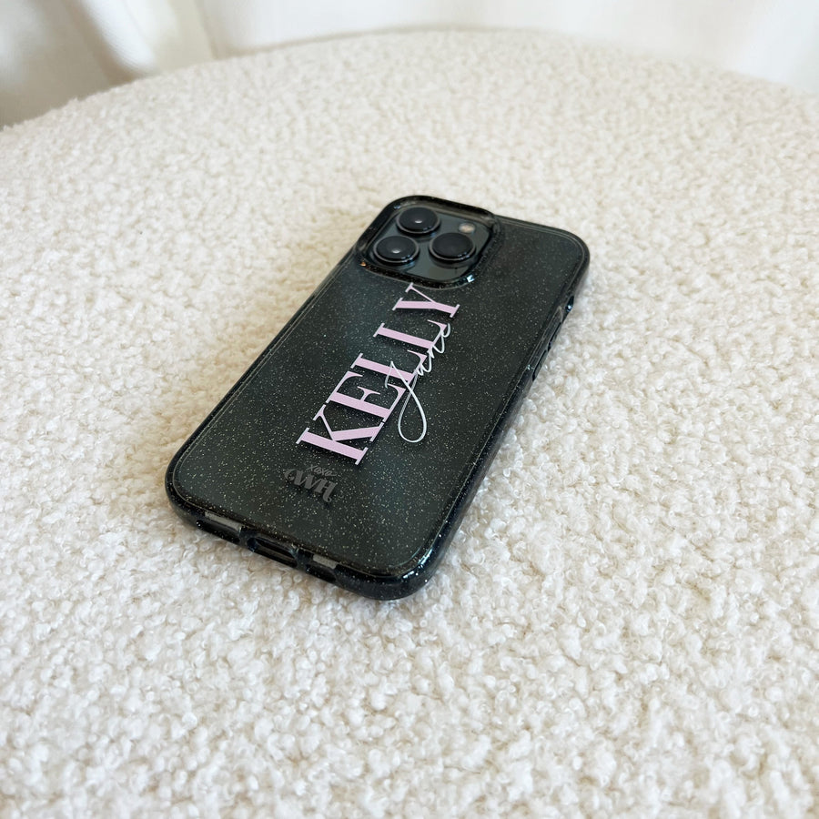 xoxo Wildhearts - Sparkle Away Black personalized - iPhone 13 Mini