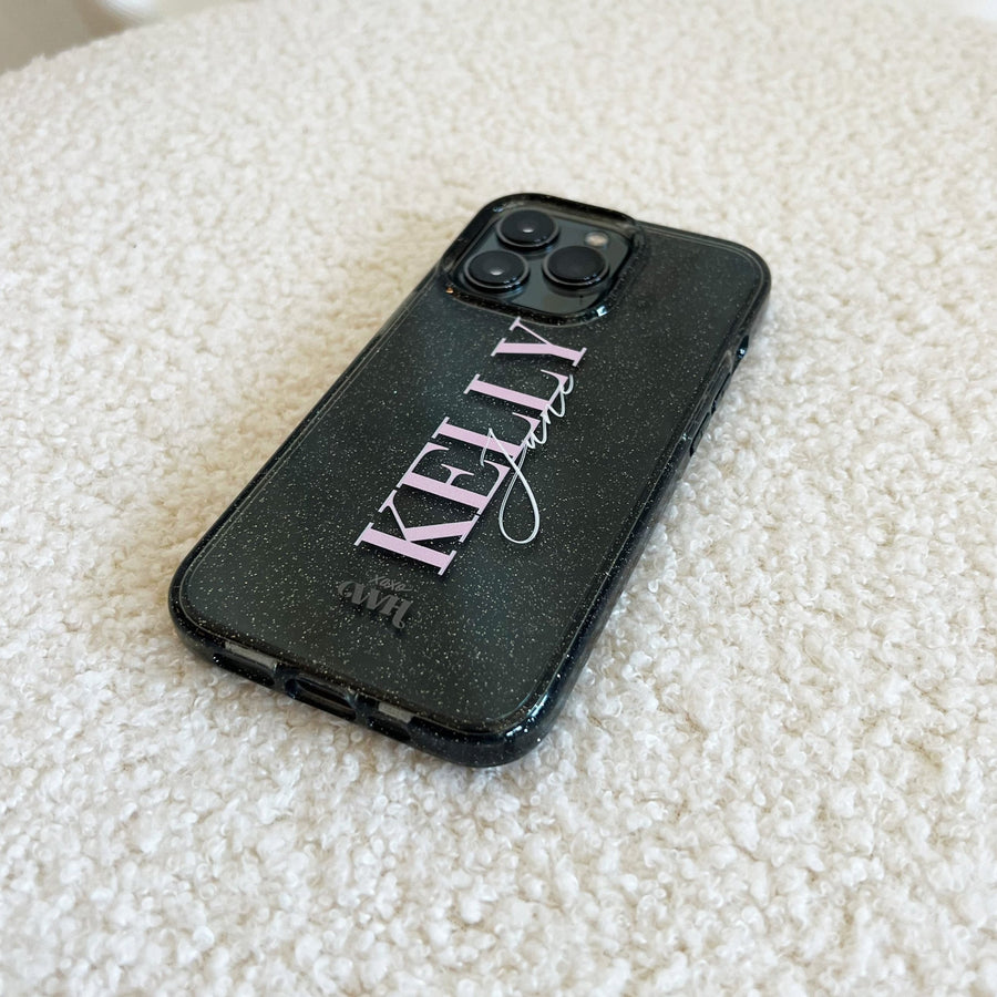 Sparkle Away Black Personalized - iPhone 16 Pro Max