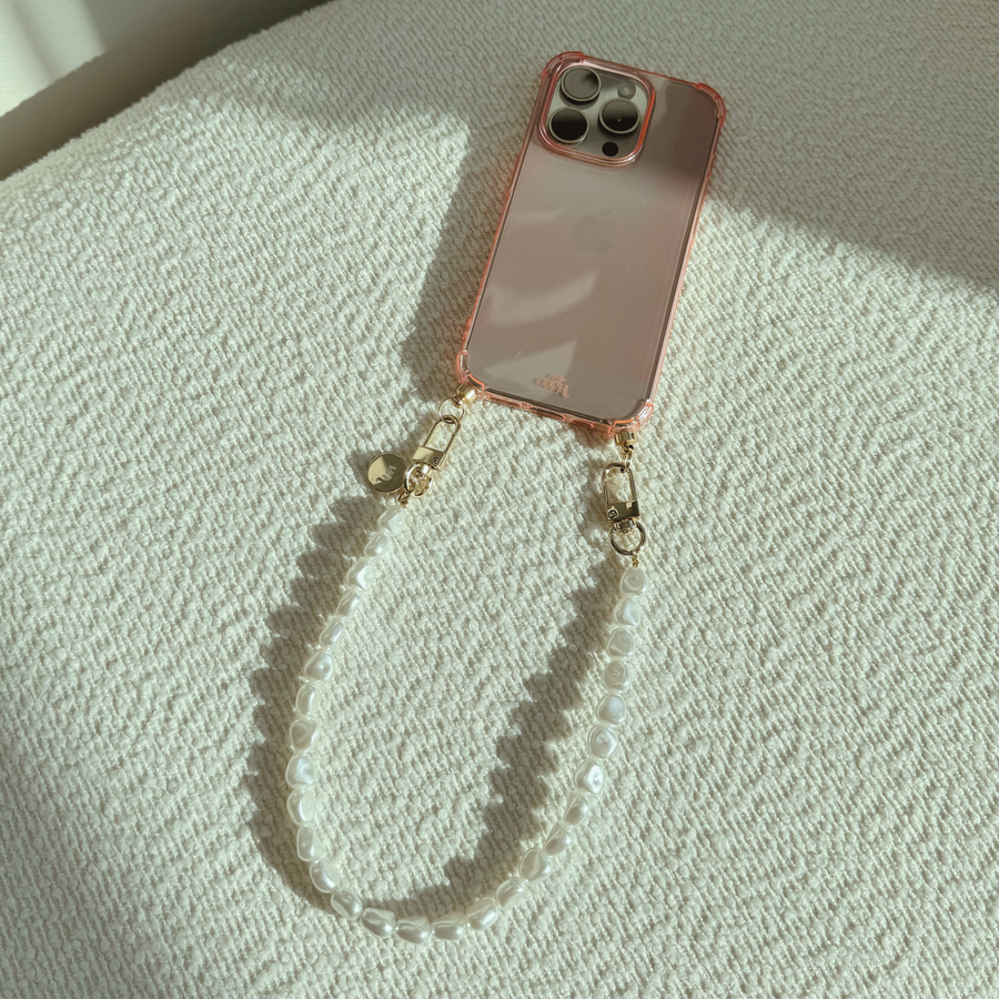 iPhone 12 Pro - Pearlfection Cord Case Pink - Short Cord