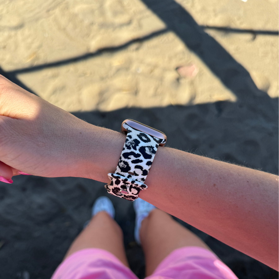 Apple Watch siliconen bandje Lucky Leopard