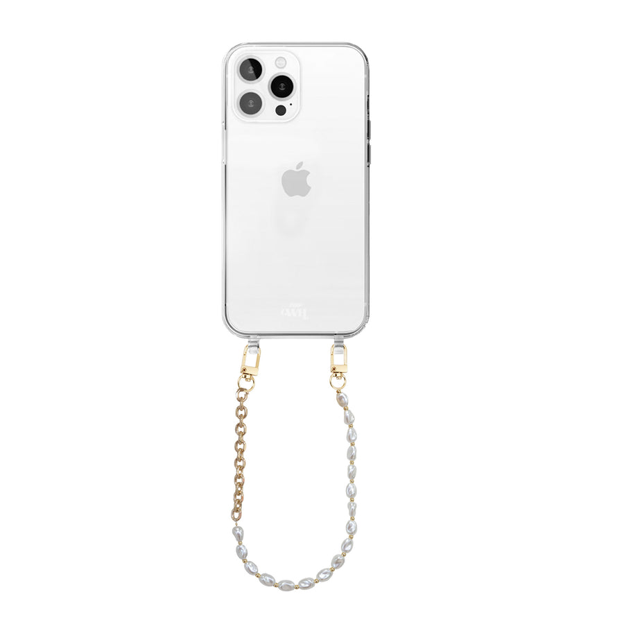 iPhone 15 Pro - Over The Moon Transparant Cord Case - Short Cord