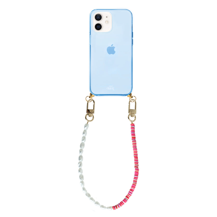 iPhone 11 - Island Girl Cord Case Blue - Short Cord