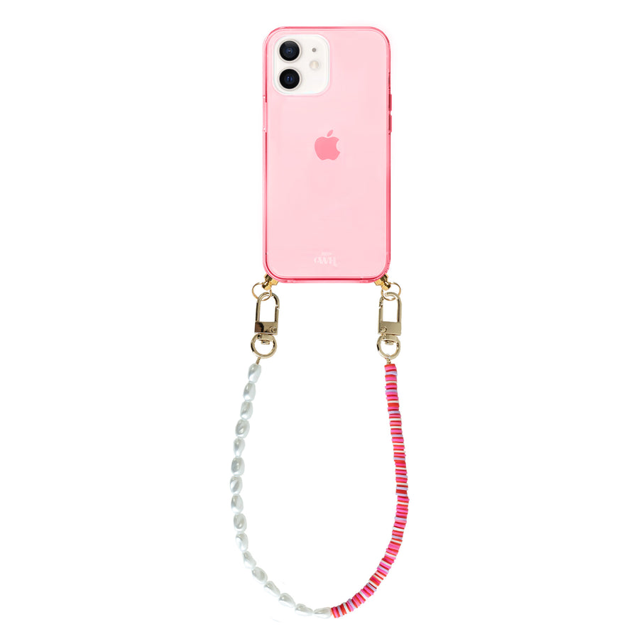 iPhone 11 - Island Girl Cord Case Pink - Short Cord