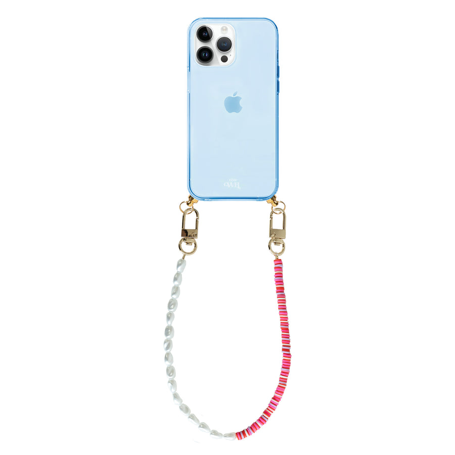 iPhone 15 Pro Max - Island Girl Cord Case Blue - Short Cord