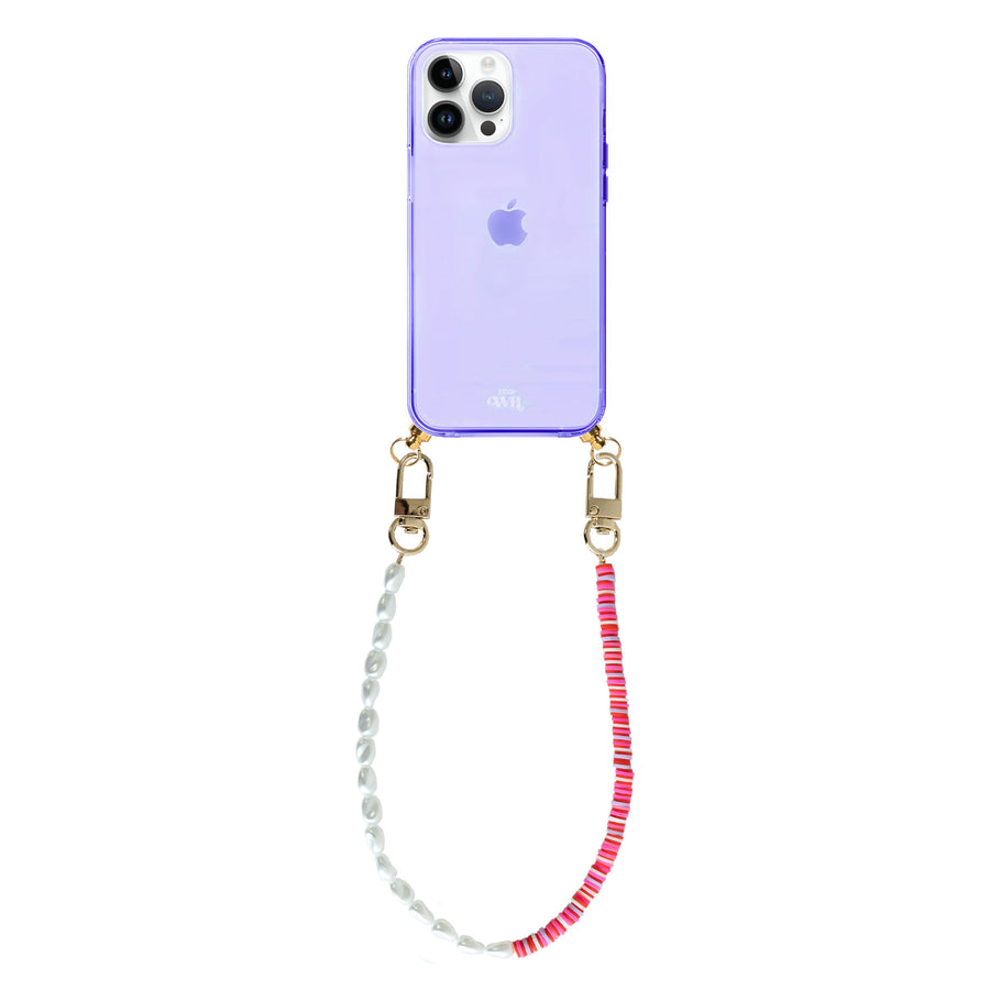 iPhone 14 Pro Max - Island Girl Cord Case Purple - Short Cord