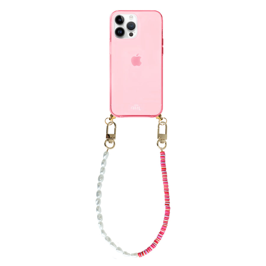 iPhone 14 Pro Max - Island Girl Cord Case Pink - Short Cord