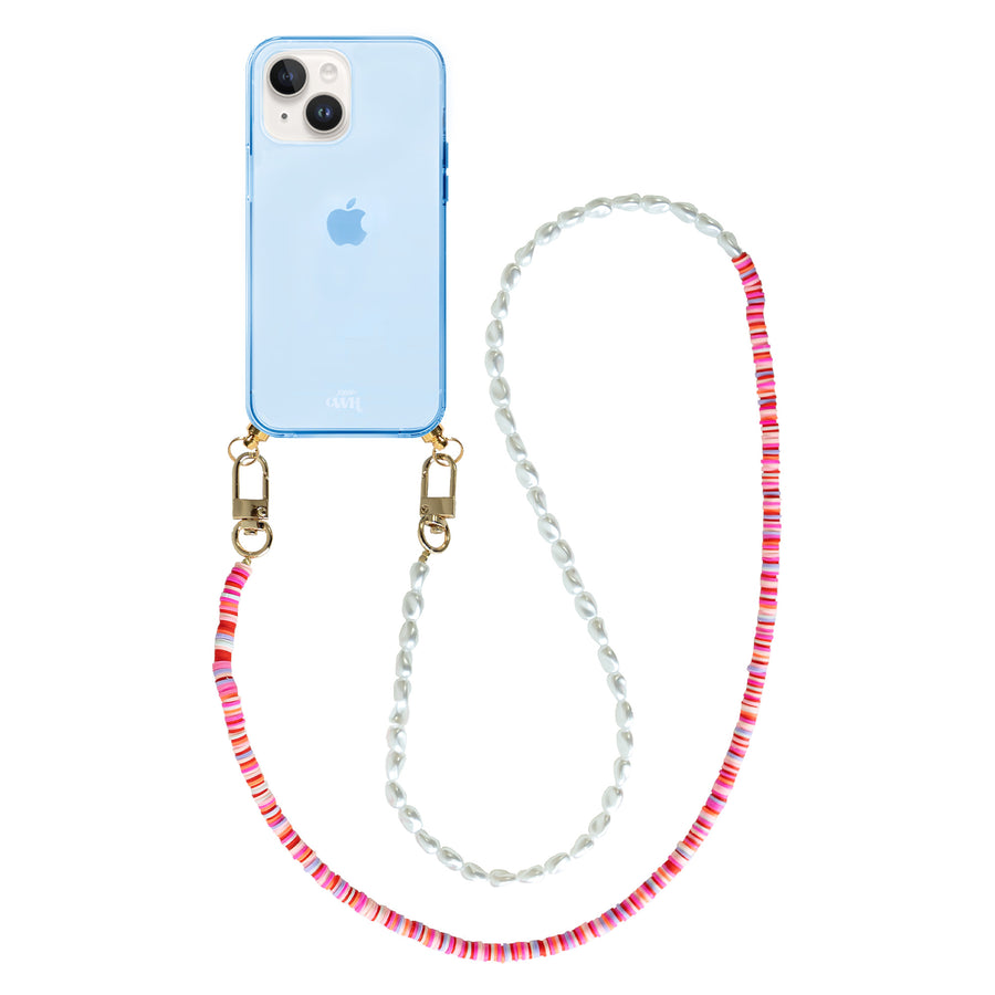 iPhone 13 - Island Girl Cord Case Blue - Long Cord