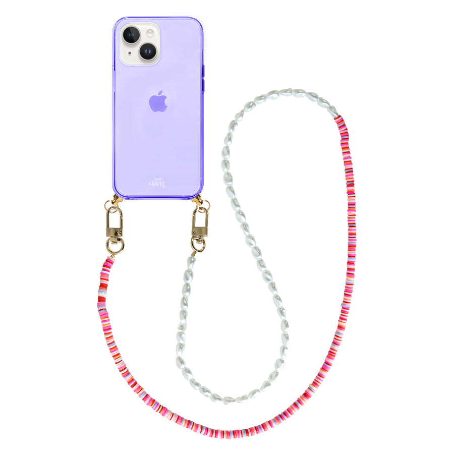 iPhone 14 - Island Girl Cord Case Purple - Long Cord