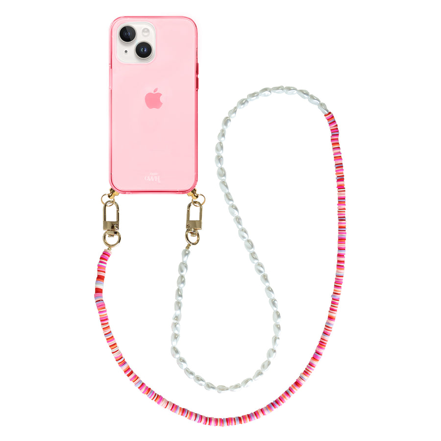 iPhone 13 - Island Girl Cord Case Pink - Long Cord