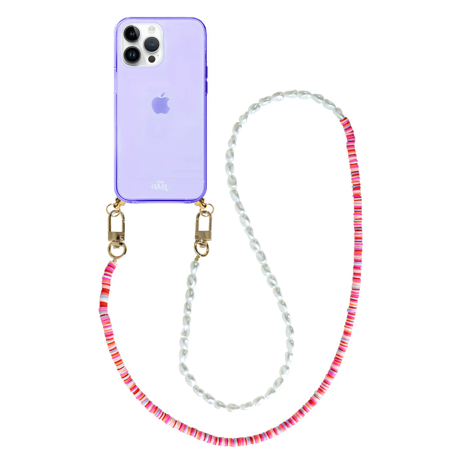 iPhone 14 Pro - Island Girl Cord Case Purple - Long Cord