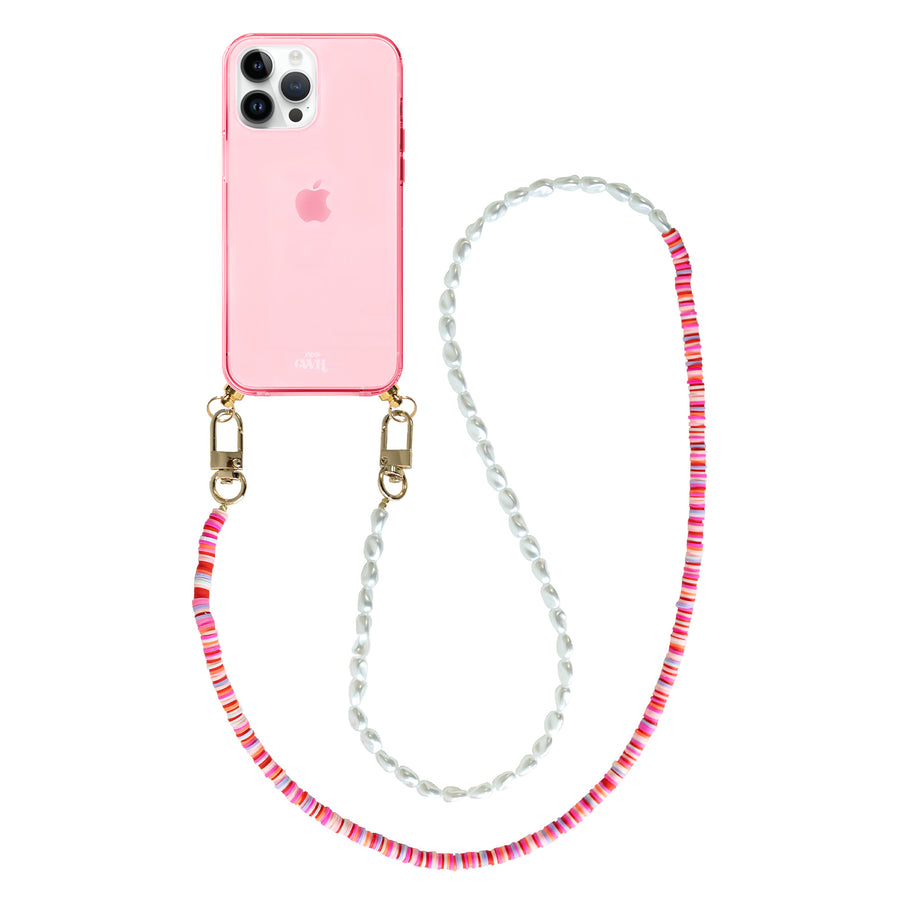 iPhone 12 Pro - Island Girl Cord Case Pink - Long Cord