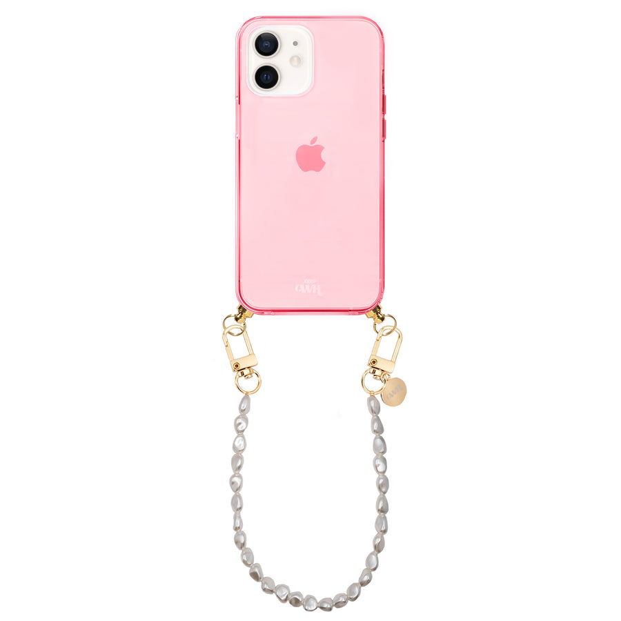 iPhone 11 - Pearlfection Cord Case Pink - Short Cord