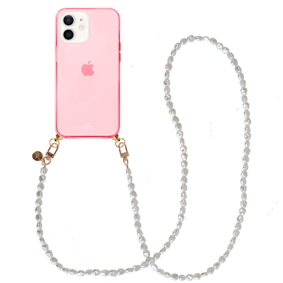 iPhone 12 - Pearlfection Cord Case Pink - Long Cord