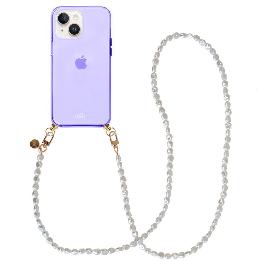 iPhone 14 - Pearlfection Cord Case Purple - Long Cord