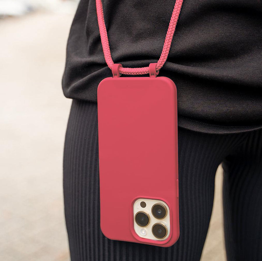 xoxo Wildhearts - Raspberry Red Cord Case