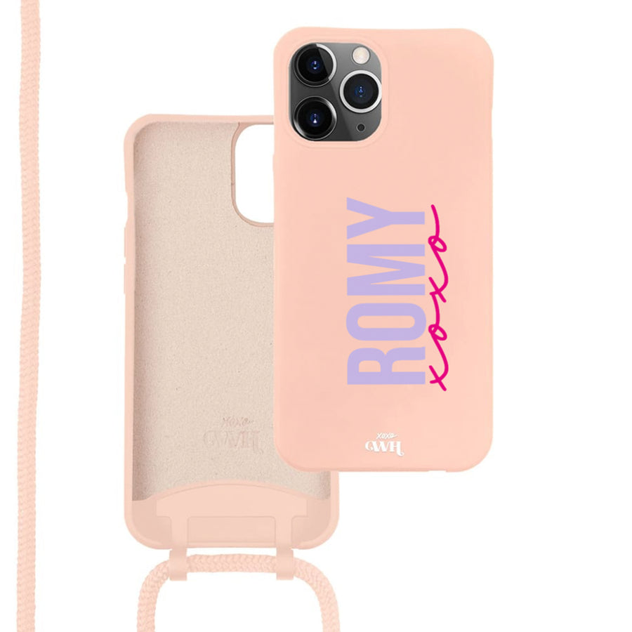 iPhone 12 Pro Max - Pink Customized Cord Case