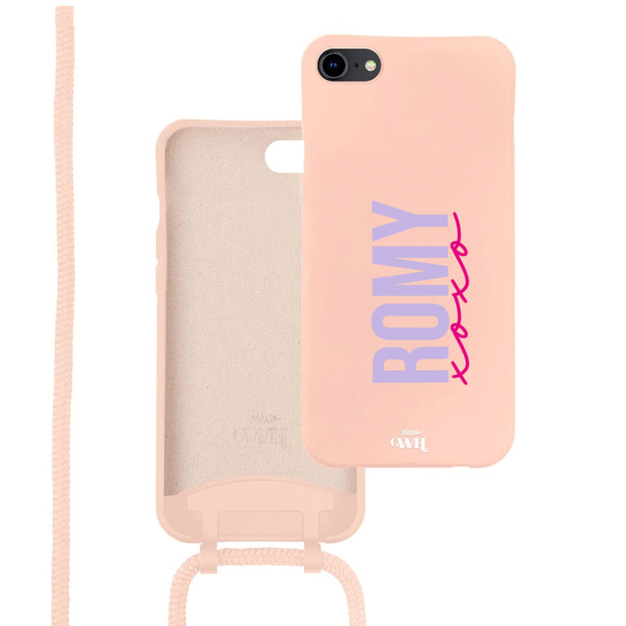 iPhone 7/8 Plus - Pink Customized Cord Case