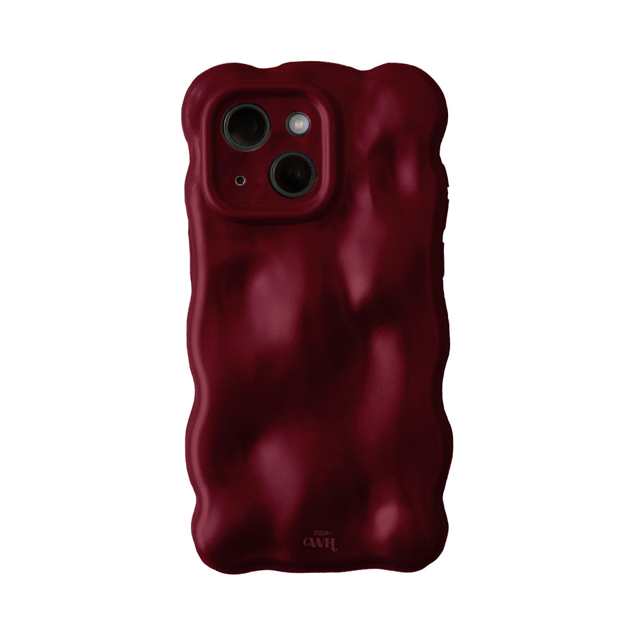 Bubbly case Burgundy - iPhone 14