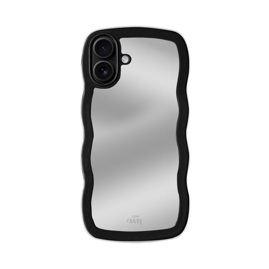 Wavy mirror case Black - iPhone 16