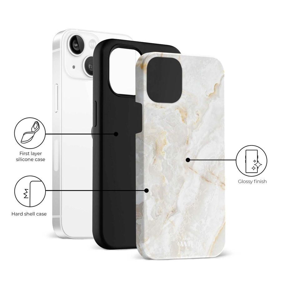 Marble Off Whites - iPhone 13