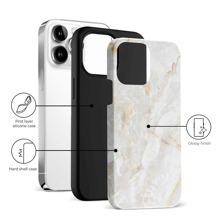 Marble Off Whites - iPhone 14 Pro Max