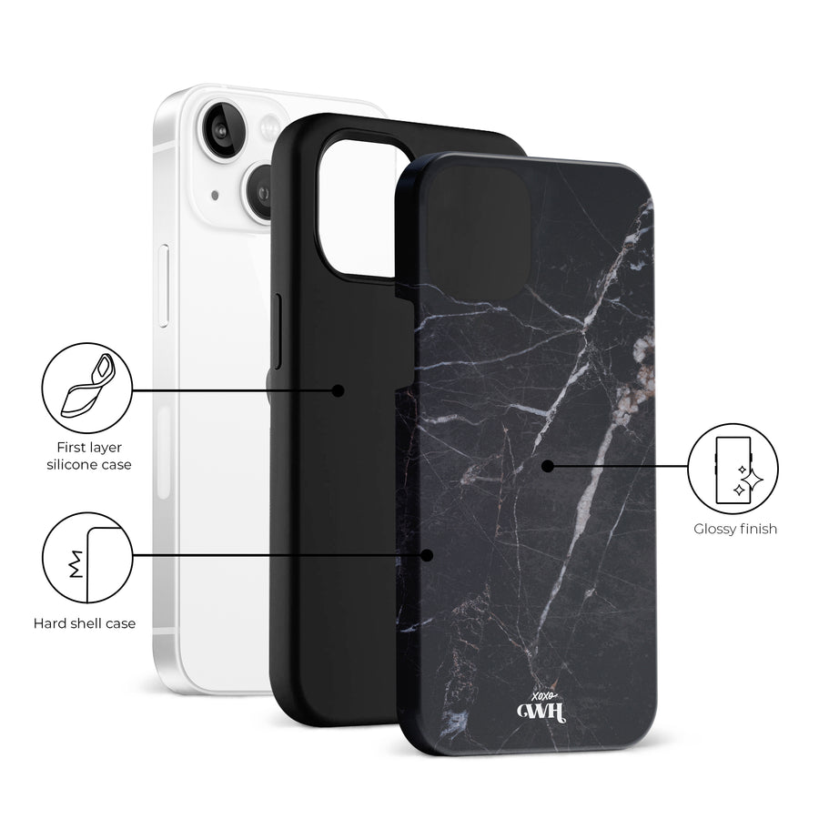 Marble Black Mood - iPhone 13 mini