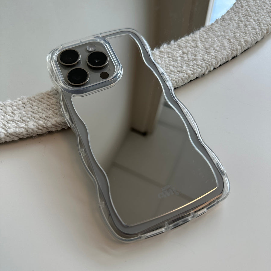 Wavy mirror case Transparant - iPhone 12 Pro