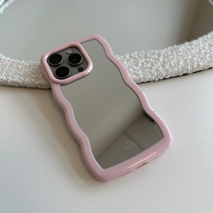 Wavy mirror case Pink - iPhone 14 Pro