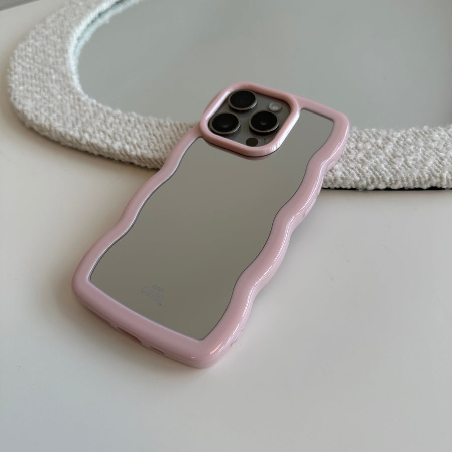 Wavy mirror case Pink - iPhone 13 Pro