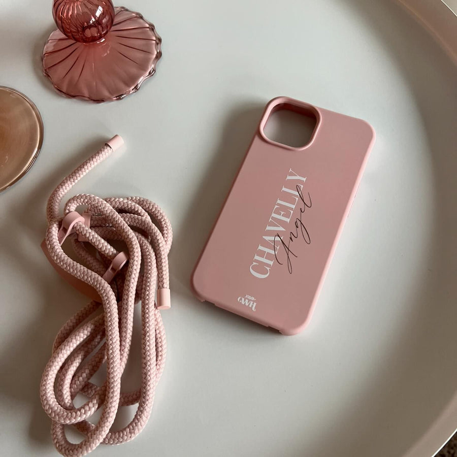 xoxo Wildhearts - iPhone 7/8 Plus - Pink Personalized Cord Case