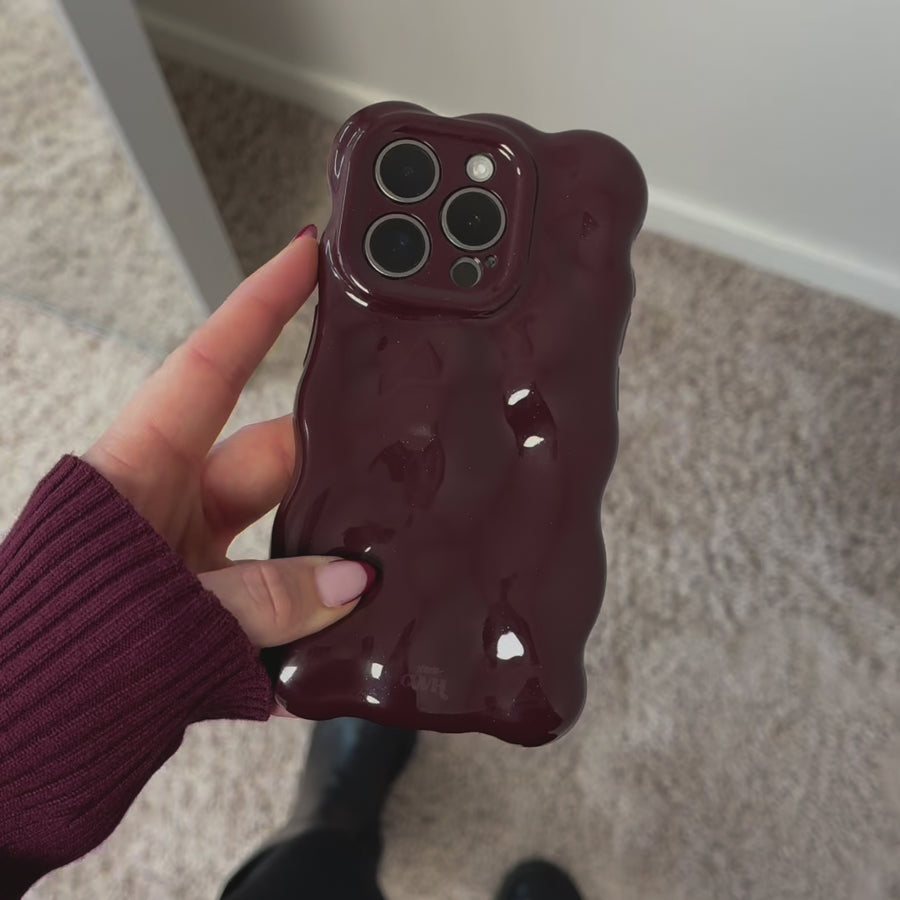 Bubbly case Burgundy - iPhone 14 Pro Max