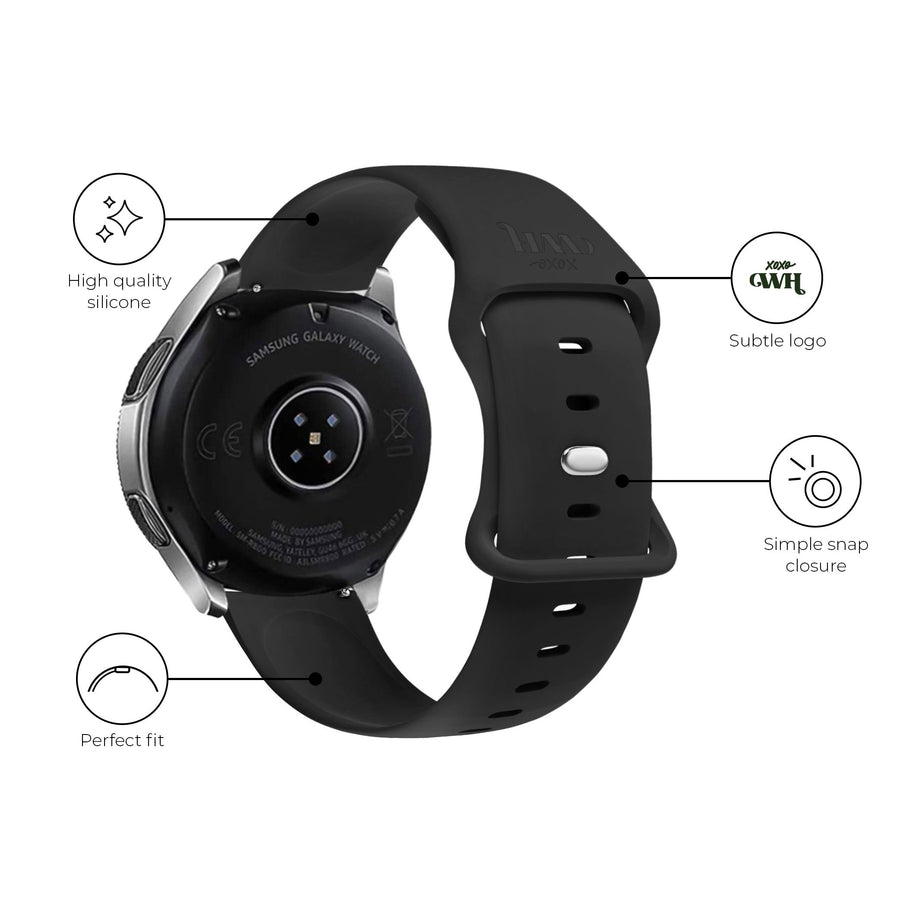 Huawei Watch GT Runner silicone strap (black)