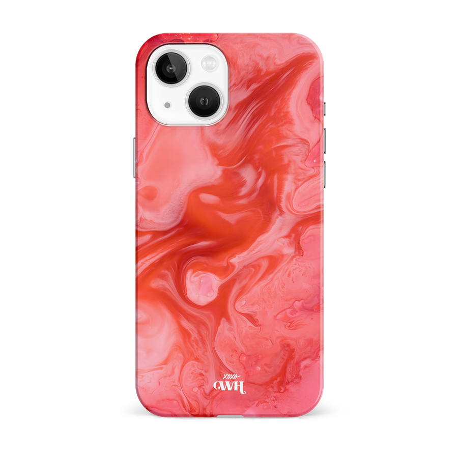 Marble Red Lips - iPhone 13 mini