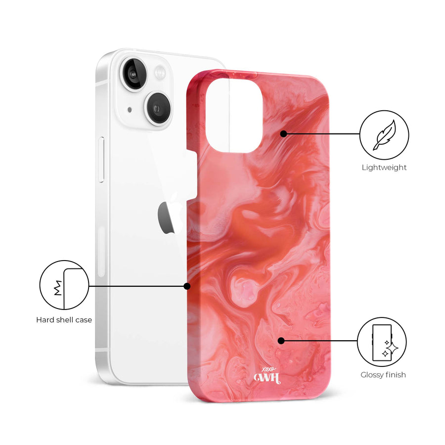 Marble Red Lips - iPhone 13 mini